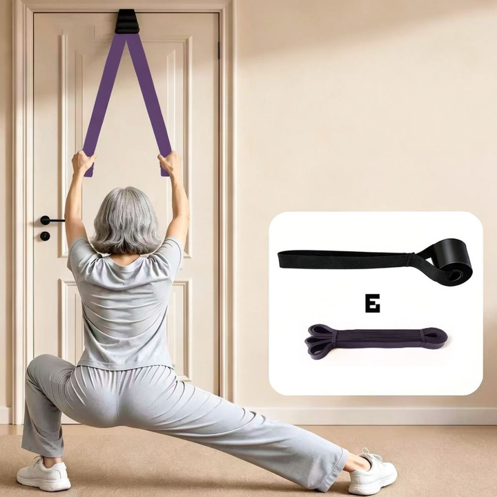 شريط مقاومة مرن لتمارين القوة  - مراجعة Leg Home Gym Workout وسعره