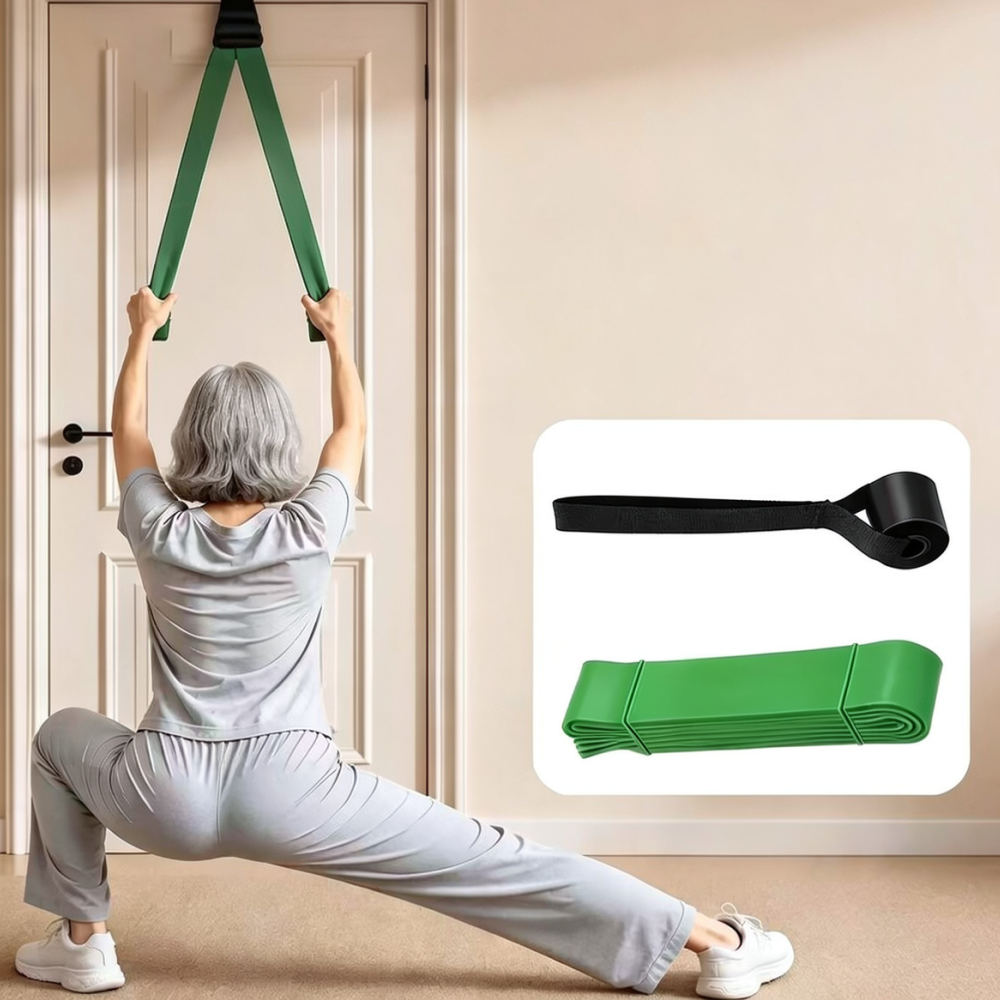 شريط مقاومة مرن لتمارين القوة  - مراجعة Leg Home Gym Workout وسعره