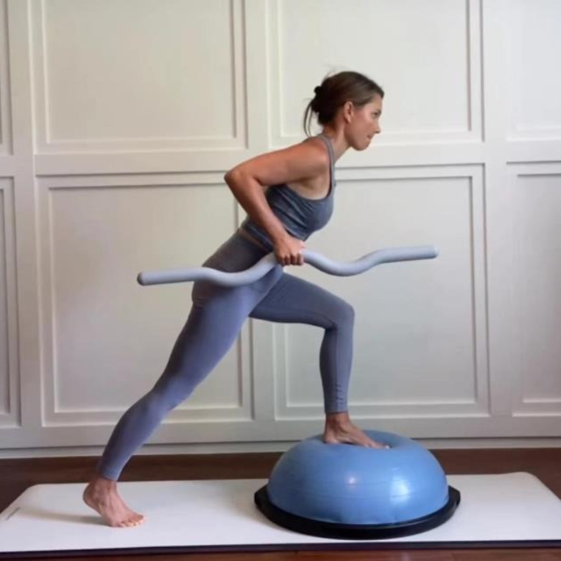 عصا بيلاتس مزودة بوزن وغطاء سي - مراجعة Home Gym Yoga وسعره