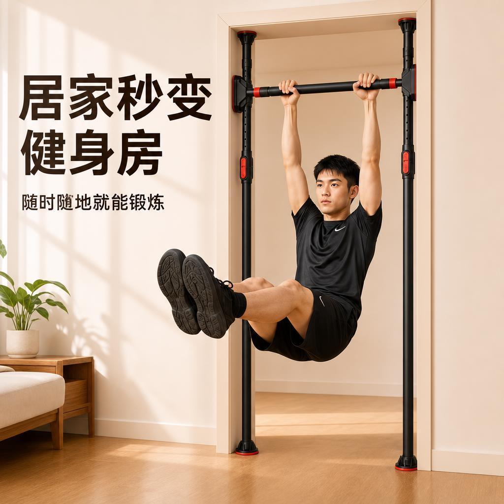 قضيب أفقي قابل للتعديل للباب،  - مراجعة Home Gym Routine وسعره
